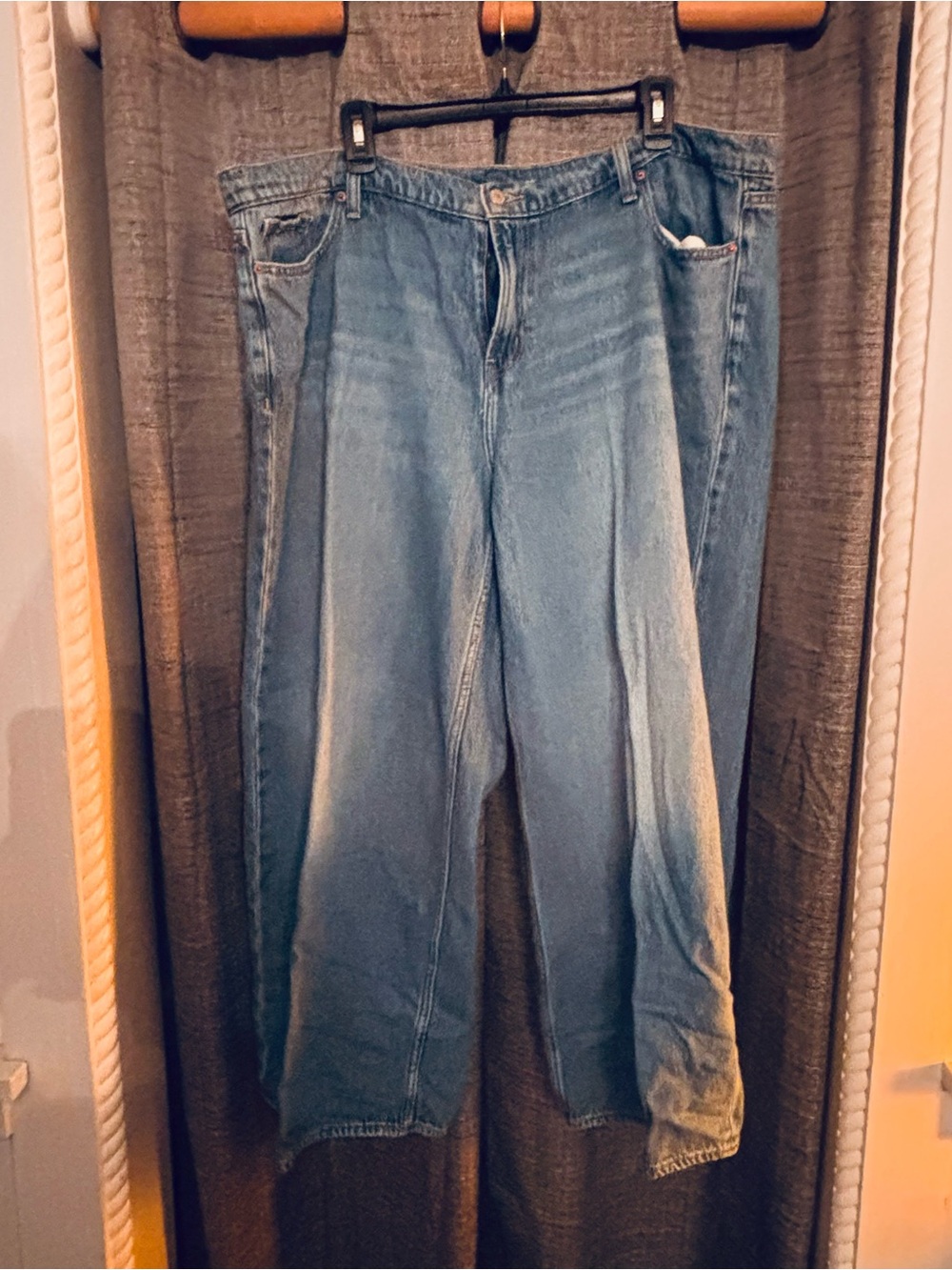 Old Navy Women's Medium Blue Wide Leg Denim Jeans